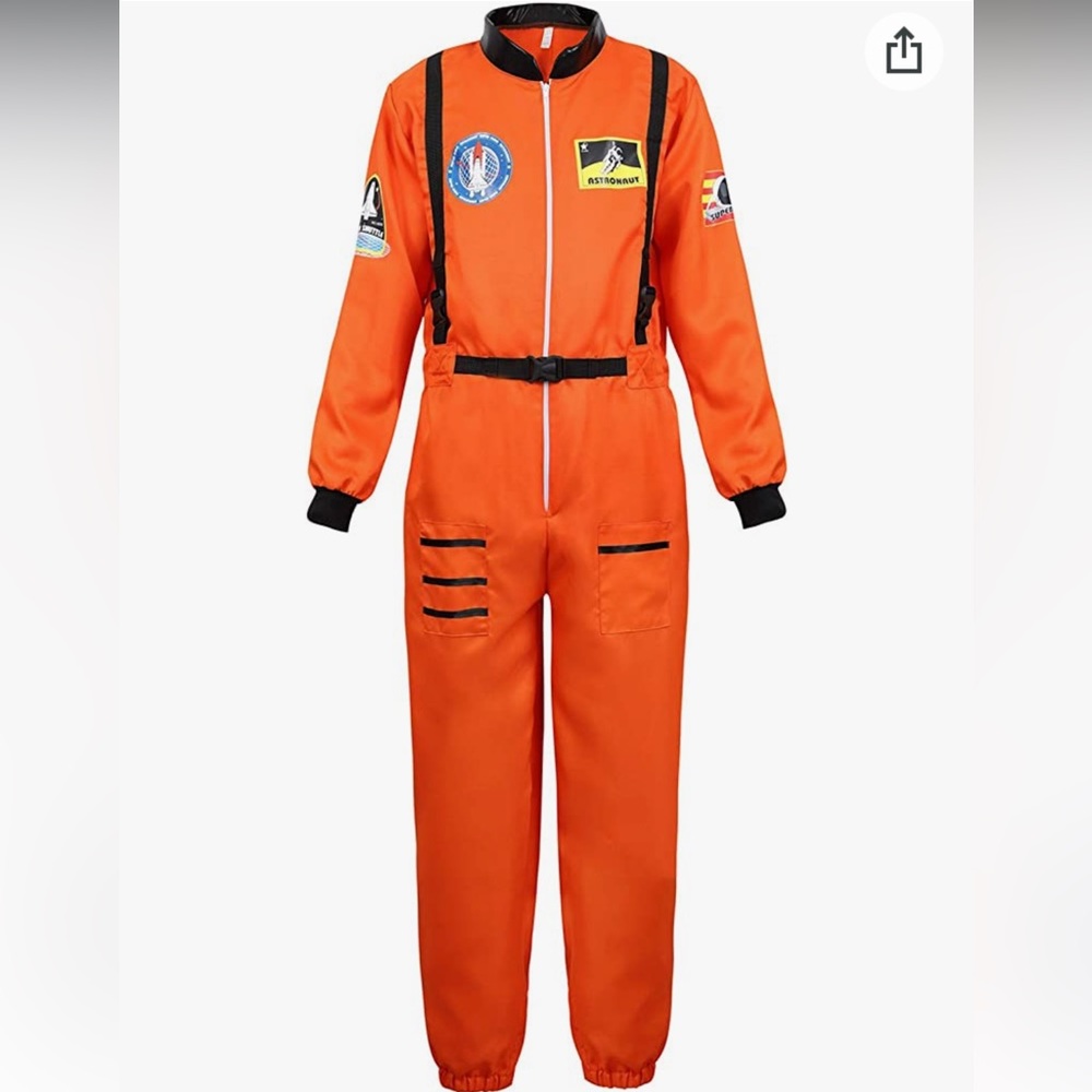 Unisex/Men’s Adult Astronaut Spaceman Costume Coverall